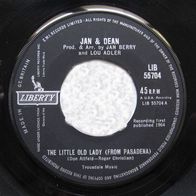 JAN & DEAN The Little Old Lady (From Pasadena) / My Mighty GTO 1964 single 7" US surf