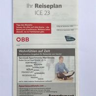 Reiseplan ICE 23 von 2009, 2013 oder 2019 (IZB / Zugbegleiter)