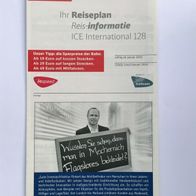 Reiseplan ICE 128 von 2010, 2011 oder 2013 (IZB / Zugbegleiter)