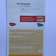 Reiseplan ICE 129 von 2011 (IZB / Zugbegleiter)