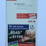 Reiseplan IC 137 von 2013 (IZB / Zugbegleiter)