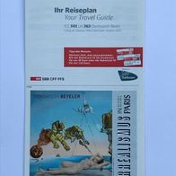 Reiseplan ICE 501 von 2011 oder 2012 (IZB / Zugbegleiter)