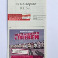 Reiseplan ICE 626 von 2009, 2013, 2014 oder 2017 (IZB / Zugbegleiter)