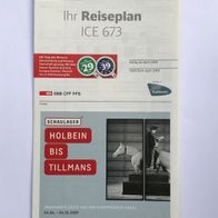 Reiseplan ICE 673 von 2009 (IZB / Zugbegleiter)