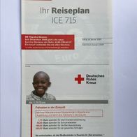 Reiseplan ICE 715 von 2009 oder 2010 (IZB / Zugbegleiter)