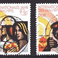 DDR 1975 Internationales Jahr der Frau MiNr. 2019 - 2021 gestempelt