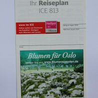 Reiseplan ICE 813 von 2010, 2011, 2013 oder 2017 (IZB / Zugbegleiter)