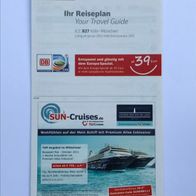 Reiseplan ICE 827 von 2011, 2012 oder 2013 (IZB / Zugbegleiter)