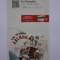 Reiseplan ICE 1646 von 2017 oder 2018 (IZB / Zugbegleiter)