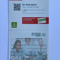 Reiseplan IC 2220 von 2013 (IZB / Zugbegleiter)