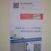 Reiseplan IC 2421 von 2013 oder 2014 (IZB / Zugbegleiter)