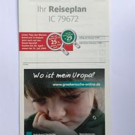 Reiseplan IC 79672 von 2009 (IZB / Zugbegleiter)