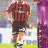 Bayer Leverkusen Panini Ran Sat 1 Fussball Trading Card 1996 Markus Happe Nr.56