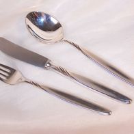 WMF Patent 90 - 6 Messer, 6 Gabeln und 6 Löffel / Silberauflage 90