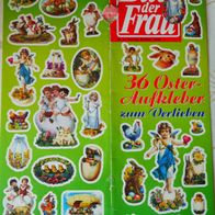 Zeitschrift BILD der FRAU - 1 Bogen Beileger Sticker Aufkleber Ostern März 1996