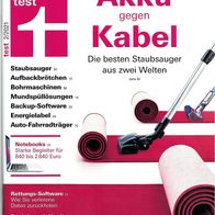 test 02 / 2021 - Akku gegen Kabel - Die besten Staubsauger aus zwei Welten