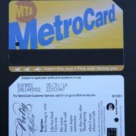 MTA: MetroCard (Fahrschein aus New York): Poetry in Motion: Ragtime
