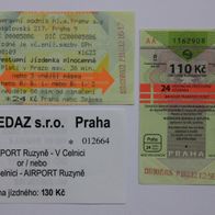 3 Fahrscheine aus Tschechien (Prag)