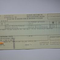 1 Fahrschein der DB aus dem Jahr 2005