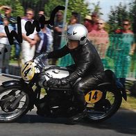 Gernot Weser ( + ) - Norton Manx - 8facher DDR-Meister im Motorradrennsport
