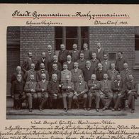 Lehrerkollegium Gymnasium Düsseldorf 1903 mit Namen
