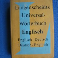 Langenscheidts Universal - Wörterbuch Englisch - Deutsch / Deutsch - Englisch ,