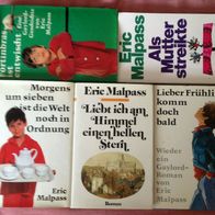 Eric Malpass: Bücherpaket - 4 gebundene Bücher + 1 Taschenbuch - aus Sammlungsauflösu