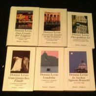 Donna Leon: Bücherpaket - 4 Taschenbücher + 2 gebundene Bücher - aus Sammlungsauflösu
