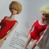 Barbie Badeanzug 60er Rot Swim Suit Body für Barbie Malibu Francie OHNE PUPPEn