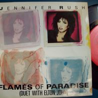 7" Jennifer Rush - Flames Of Paradise-Singel 45er(C)