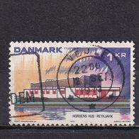 Dänemark, 1973, Mi. 546, Haus den Nordens Reykjavik, 1 Briefm., gest.