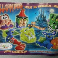 Ü - Ei Beipackzettel Halloween C - H 8