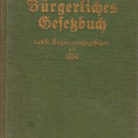 Buch - Bürgerliches Gesetzbuch nebst Ergänzungsgesetzen bis 1930