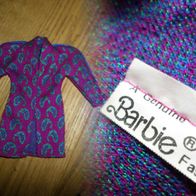 Barbie Fashion Genuine Collection Mantel-Jacke paisley Lila 70/80er