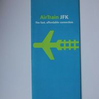 Broschüre aus den USA, PATH - The Port Authority Of NY & NJ: "AirTrain JFK"