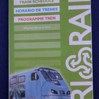 Falt-Fahrplan aus den USA (Florida) von Tri Rail (2013)