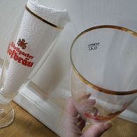 Stuttgarter Hofbräu Pils - Bierglas 0,4l Goldrand Gepflegtes altes Sammler Glas