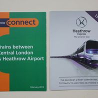 2 Fahrpläne aus Großbritannien: Heathrow connect und Heathrow Express (2013)