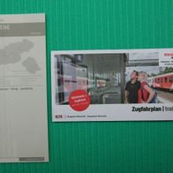 2 Zugfahrpläne aus Tirol aus dem Fahrplanjahr 2020: 201 Saalfelden - Wörgl