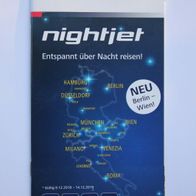 Fahrplanheft ÖBB nightjet, gültig vom 09.12.2018 bis 14.12.2019