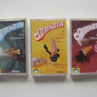3 Kinder-Cassetten Siebenstein Nr. 5, 8 und 9.