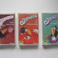 3 Kinder-Cassetten Siebenstein Nr. 9, 10 und 12.