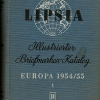 Buch - LIPSIA - Illustrierter Briefmarken Katalog: Europa 1954/55: Band I