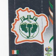 Panini Fussball WM 2006 Wappen Elfenbeinküste Nr 189