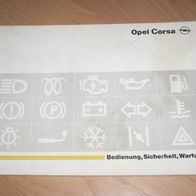 Opel Corsa Bedienungsanleitung Betriebsanleitung März 1989
