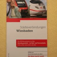 Städteverbindungen Wiesbaden, gültig vom 10.06.2012 bis 08.12.2012