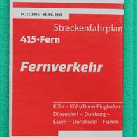 1 Streckenfahrplan aus Nordrhein-Westfalen (415-Fern), gültig ab 14.12.2014