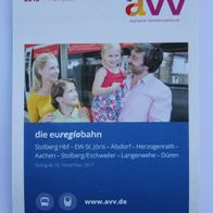 Aachener Verkehrsverbund: 1 Faltfahrplan der euregiobahn, gültig ab 10.12.2017