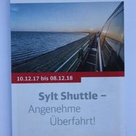 1 Faltfahrplan des Sylt Shuttle, gültig ab 10.12.2017