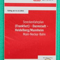 1 Streckenfahrplan aus Baden-Württemberg (3-LÖWEN-TAKT), gültig ab 11.12.2011